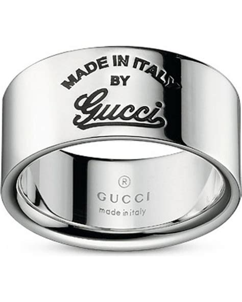 gucci ring gg silver|gucci trademark ring.